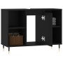 Mueble de baño madera de ingeniería negro 80x33x60 cm de vidaXL, Tocadores de baño - Ref: Foro24-831621, Precio: 55,13 €, Des...