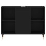 Mueble de baño madera de ingeniería negro 80x33x60 cm de vidaXL, Tocadores de baño - Ref: Foro24-831621, Precio: 55,13 €, Des...