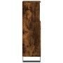 Armario de baño madera contrachapada roble ahumado 30x30x100 cm de vidaXL, Tocadores de baño - Ref: Foro24-831569, Precio: 50...