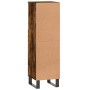 Armario de baño madera contrachapada roble ahumado 30x30x100 cm de vidaXL, Tocadores de baño - Ref: Foro24-831569, Precio: 50...