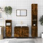 Mueble de baño madera de ingeniería roble ahumado 80x33x60 cm de vidaXL, Tocadores de baño - Ref: Foro24-831649, Precio: 74,0...