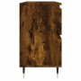 Mueble de baño madera de ingeniería roble ahumado 80x33x60 cm de vidaXL, Tocadores de baño - Ref: Foro24-831649, Precio: 74,0...