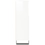 Armario de baño madera contrachapada blanco brillo 30x30x100 cm de vidaXL, Tocadores de baño - Ref: Foro24-831566, Precio: 62...
