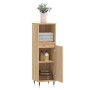 Armario de baño madera contrachapada roble Sonoma 30x30x100 cm de vidaXL, Tocadores de baño - Ref: Foro24-831551, Precio: 58,...