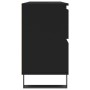 Mueble de baño madera de ingeniería negro 80x33x60 cm de vidaXL, Tocadores de baño - Ref: Foro24-831661, Precio: 78,38 €, Des...