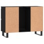 Mueble de baño madera de ingeniería negro 80x33x60 cm de vidaXL, Tocadores de baño - Ref: Foro24-831661, Precio: 78,38 €, Des...