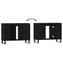 Mueble de baño madera de ingeniería negro 80x33x60 cm de vidaXL, Tocadores de baño - Ref: Foro24-831661, Precio: 78,38 €, Des...