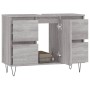 Mueble de baño madera de ingeniería gris Sonoma 80x33x60 cm de vidaXL, Tocadores de baño - Ref: Foro24-831658, Precio: 74,55 ...