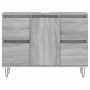 Mueble de baño madera de ingeniería gris Sonoma 80x33x60 cm de vidaXL, Tocadores de baño - Ref: Foro24-831658, Precio: 74,55 ...