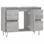 Mueble de baño madera de ingeniería gris Sonoma 80x33x60 cm de vidaXL, Tocadores de baño - Ref: Foro24-831658, Precio: 74,55 ...