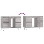 Mueble de baño madera de ingeniería gris Sonoma 80x33x60 cm de vidaXL, Tocadores de baño - Ref: Foro24-831658, Precio: 74,55 ...