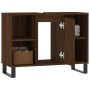 Mueble de baño madera de ingeniería roble marrón 80x33x60 cm de vidaXL, Tocadores de baño - Ref: Foro24-831643, Precio: 62,29...