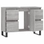 Mueble de baño madera de ingeniería gris Sonoma 80x33x60 cm de vidaXL, Tocadores de baño - Ref: Foro24-831666, Precio: 80,19 ...