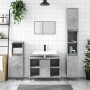 Mueble de baño madera de ingeniería gris hormigón 80x33x60 cm de vidaXL, Tocadores de baño - Ref: Foro24-831632, Precio: 49,2...