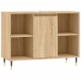 Mueble de baño madera de ingeniería roble Sonoma 80x33x60 cm de vidaXL, Tocadores de baño - Ref: Foro24-831623, Precio: 61,11...