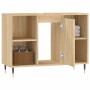 Mueble de baño madera de ingeniería roble Sonoma 80x33x60 cm de vidaXL, Tocadores de baño - Ref: Foro24-831623, Precio: 61,11...