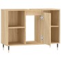 Mueble de baño madera de ingeniería roble Sonoma 80x33x60 cm de vidaXL, Tocadores de baño - Ref: Foro24-831623, Precio: 61,11...