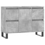 Mueble de baño madera de ingeniería gris hormigón 80x33x60 cm de vidaXL, Tocadores de baño - Ref: Foro24-831664, Precio: 82,0...