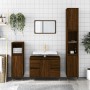 Mueble de baño madera de ingeniería roble marrón 80x33x60 cm de vidaXL, Tocadores de baño - Ref: Foro24-831651, Precio: 75,83...