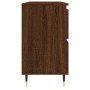 Mueble de baño madera de ingeniería roble marrón 80x33x60 cm de vidaXL, Tocadores de baño - Ref: Foro24-831651, Precio: 75,83...