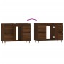 Mueble de baño madera de ingeniería roble marrón 80x33x60 cm de vidaXL, Tocadores de baño - Ref: Foro24-831651, Precio: 75,83...