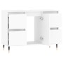 Mueble de baño madera de ingeniería blanco 80x33x60 cm de vidaXL, Tocadores de baño - Ref: Foro24-831644, Precio: 80,13 €, De...