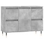 Mueble de baño madera de ingeniería gris hormigón 80x33x60 cm de vidaXL, Tocadores de baño - Ref: Foro24-831648, Precio: 78,3...