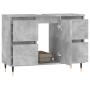 Mueble de baño madera de ingeniería gris hormigón 80x33x60 cm de vidaXL, Tocadores de baño - Ref: Foro24-831648, Precio: 78,3...