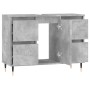 Mueble de baño madera de ingeniería gris hormigón 80x33x60 cm de vidaXL, Tocadores de baño - Ref: Foro24-831648, Precio: 78,3...