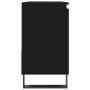 Armario de baño madera contrachapada negro 65x33x60 cm de vidaXL, Tocadores de baño - Ref: Foro24-831613, Precio: 87,31 €, De...