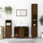 Mueble de baño madera de ingeniería roble marrón 80x33x60 cm de vidaXL, Tocadores de baño - Ref: Foro24-831627, Precio: 60,49...