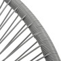 Silla redonda de cuerdas de jardín ratán sintético gris en Sillas de jardín | Comprar online en Foru.es