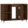Mueble de baño madera de ingeniería roble marrón 80x33x60 cm de vidaXL, Tocadores de baño - Ref: Foro24-831627, Precio: 60,49...