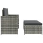 Set de muebles de jardín 2 pzas y cojines ratán sintético gris en Sofás de exterior | Comprar online en Foru.es