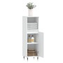Armario de baño madera de ingeniería blanco 30x30x100 cm de vidaXL, Tocadores de baño - Ref: Foro24-831548, Precio: 44,61 €, ...