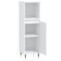 Armario de baño madera de ingeniería blanco 30x30x100 cm de vidaXL, Tocadores de baño - Ref: Foro24-831548, Precio: 44,61 €, ...