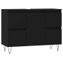 Mueble de baño madera de ingeniería negro 80x33x60 cm de vidaXL, Tocadores de baño - Ref: Foro24-831653, Precio: 77,85 €, Des...
