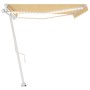 Toldo automático LED sensor de viento amarillo blanco 500x350cm en Toldos | Comprar online en Foru.es