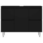 Mueble de baño madera de ingeniería negro 80x33x60 cm de vidaXL, Tocadores de baño - Ref: Foro24-831653, Precio: 77,85 €, Des...