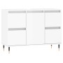 Mueble de baño madera de ingeniería blanco brillo 80x33x60 cm de vidaXL, Tocadores de baño - Ref: Foro24-831646, Precio: 86,9...