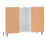 Mueble de baño madera de ingeniería blanco brillo 80x33x60 cm de vidaXL, Tocadores de baño - Ref: Foro24-831646, Precio: 86,9...