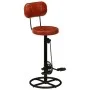 Kitchen stools 2 pcs black and brown genuine goatskin by vidaXL, Kitchen stools - Ref: Foro24-338215, Price: 220,15 €, Discou...