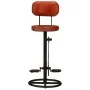 Kitchen stools 2 pcs black and brown genuine goatskin by vidaXL, Kitchen stools - Ref: Foro24-338215, Price: 220,15 €, Discou...