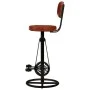 Kitchen stools 2 pcs black and brown genuine goatskin by vidaXL, Kitchen stools - Ref: Foro24-338215, Price: 220,15 €, Discou...
