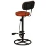 Küchenhocker 2 Stück schwarz und braun echtes Ziegenleder von vidaXL, Küchenhocker - Ref: Foro24-338215, Preis: 220,15 €, Rab...