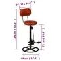 Küchenhocker 2 Stück schwarz und braun echtes Ziegenleder von vidaXL, Küchenhocker - Ref: Foro24-338215, Preis: 220,15 €, Rab...