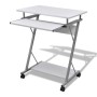 Escritorio compacto de ordenador con bandeja de teclado blanco de vidaXL, Escritorios - Ref: Foro24-20053, Precio: 66,91 €, D...
