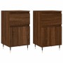 Aparadores 2 uds madera de ingeniería marrón roble 40x35x70 cm de vidaXL, Aparadores - Ref: Foro24-831147, Precio: 62,88 €, D...