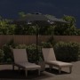 Sombrilla de jardín con luces LED palo de acero antracita 300cm en Sombrillas | Comprar online en Foru.es