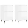 Aparadores 2 uds madera de ingeniería blanco brillo 40x35x70 cm de vidaXL, Aparadores - Ref: Foro24-831137, Precio: 66,99 €, ...